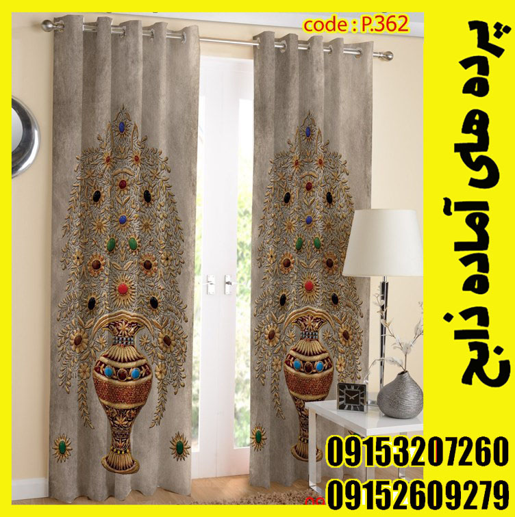 پنل هازان عرض 140 ارتفاع 190 طرح گلدان کد 362