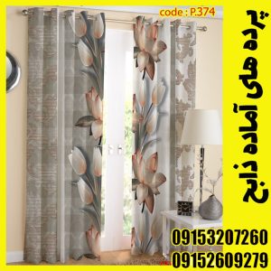 پنل هازان عرض 140 ارتفاع 190 طرح گل کد 374