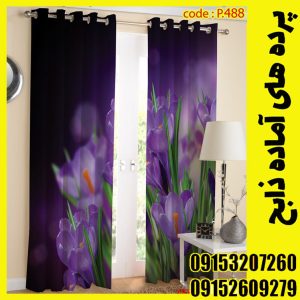 پنل هازان عرض 140 ارتفاع 190 طرح گل کد 488