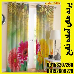 پنل هازان عرض 140 ارتفاع 190 طرح گل کد 492