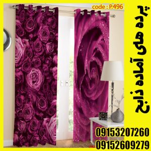 پنل هازان عرض 140 ارتفاع 190 طرح گل کد 496