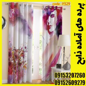 پنل هازان عرض 140 ارتفاع 190 طرح آبرنگی کد 529