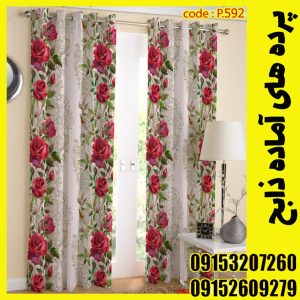 پنل هازان عرض 140 ارتفاع 190 طرح گل کد 592