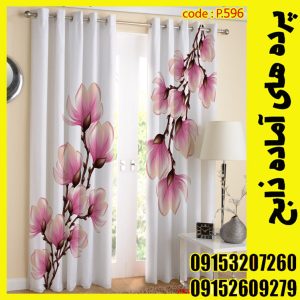 پنل هازان عرض 140 ارتفاع 190 طرح گل کد 596