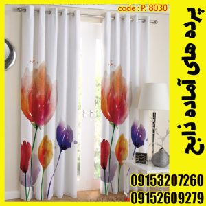 پنل هازان عرض 140 ارتفاع 190 طرح گل کد 8030