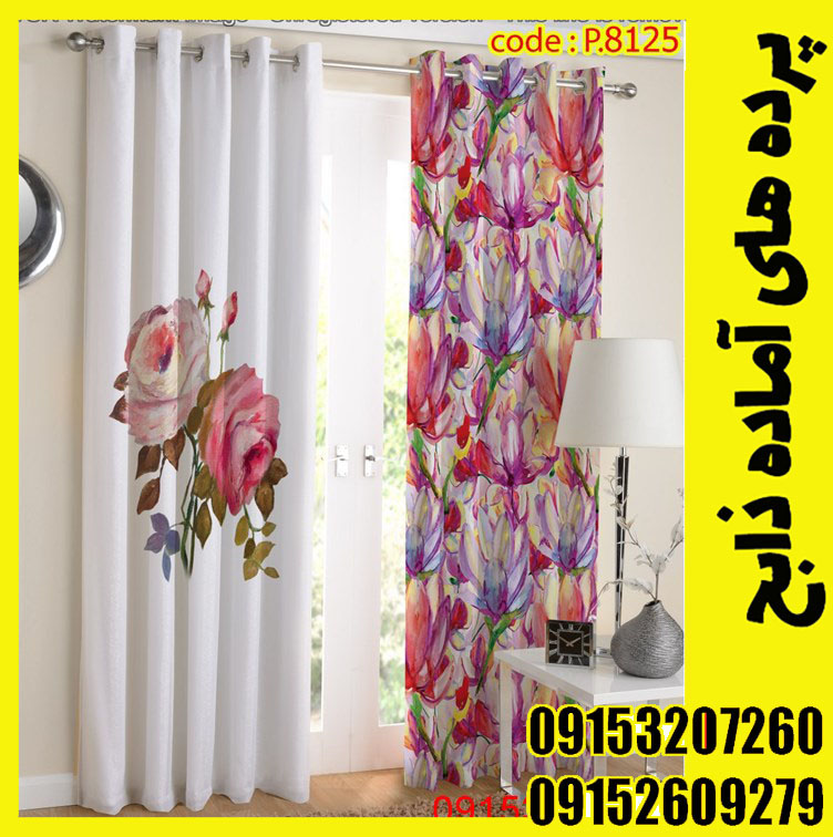 پنل هازان عرض 140 ارتفاع 190 طرح گل کد 8125