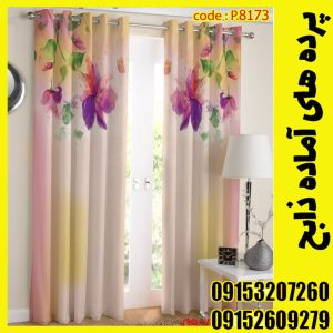 پنل هازان عرض 140 ارتفاع 190 طرح آبرنگی کد 8173