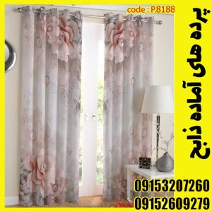 پنل هازان عرض 140 ارتفاع 190 طرح گل کد 8188