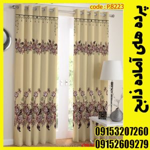 پنل هازان عرض 140 ارتفاع 190 طرح حاشیه گل کد 8223